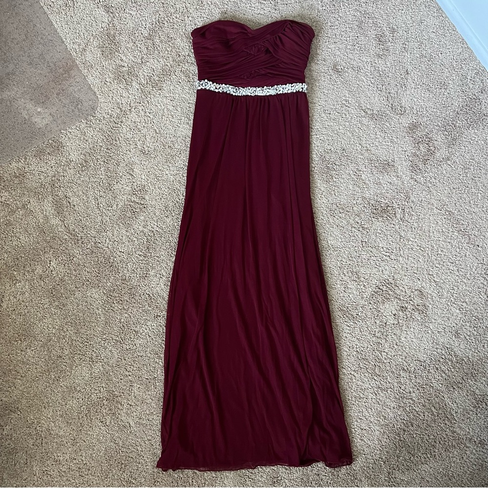 Burgundy Formal Maxi Dress | Size 15 | Like New